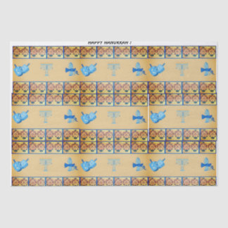 Hanukkah Blume Geschenktasche Seidenpapier