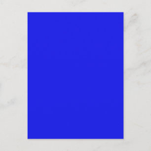 Hanukkah Bright Neon Blue Solid Holiday Hintergrun Feiertagspostkarte