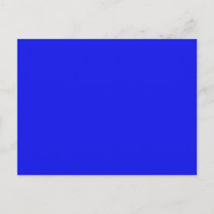 Hanukkah Bright Neon Blue Solid Holiday Hintergrun Feiertagspostkarte