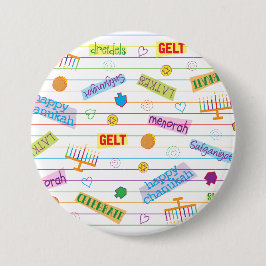 Hanukkah Button, Chanukah Party Button