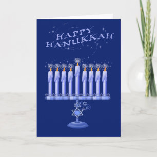Hanukkah Candles Feiertagskarte