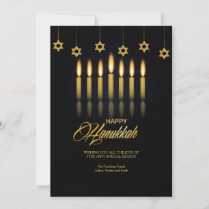 Hanukkah Candles Grußkarte Feiertagskarte