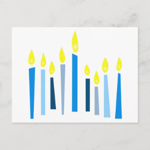 Hanukkah Candles Postkarte