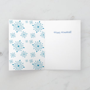 Hanukkah Card 5" x 7" leer Feiertagskarte