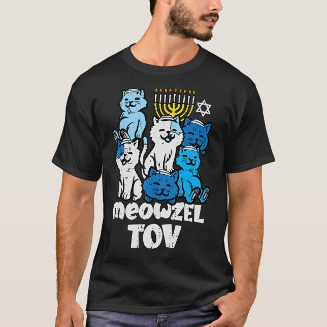 Hanukkah Cats Meowzel Tov Chanukah Jüdische Frauen T-Shirt (Vorderseite)