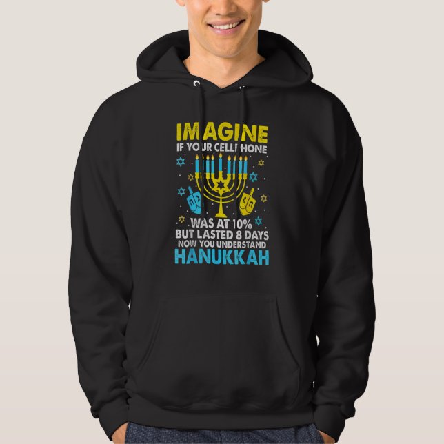 Hanukkah Cellphone Chanukkah Hoodie (Vorderseite)