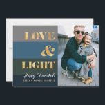 Hanukkah Chanukah Gold Liebe & Foto<br><div class="desc">Unsere Hanukkah / Chanukah Gold Liebe & Light Holiday Card ist eine elegante und elegante Art,  Ihre Hanukkah / Chanukah Wünsche mit Freunden,  Familie und Kunden zu teilen! Mit Platz zum Personalisieren mit Ihrem Namen und Foto. Anfragen,  E-Mail oder E-Mail bestdresssedbread@gmail.com. Alles Gute!</div>