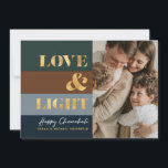 Hanukkah Chanukah Gold Liebe & Foto Gruß<br><div class="desc">Unsere Hanukkah / Chanukah Gold Liebe & Light Holiday Card ist eine elegante und elegante Art, Ihre Hanukkah / Chanukah Wünsche mit Freunden, Familie und Kunden zu teilen! Mit Platz zum Personalisieren mit Ihrem Namen und Foto. Anfragen, E-Mail oder E-Mail bestdresssedbread@gmail.com. Alles Gute! Brauchen Sie Hilfe bei diesem Design? Woll,...</div>