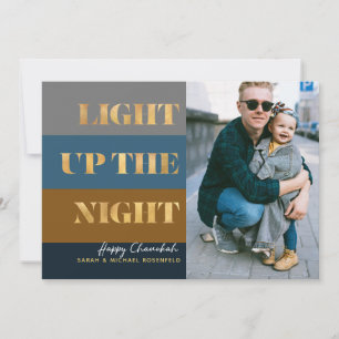 Hanukkah Chanukah Gold Light Up Night Foto