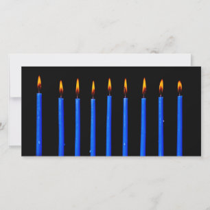 Hanukkah Chanukah Hanukah Hannukah Menorah Candles Feiertagskarte