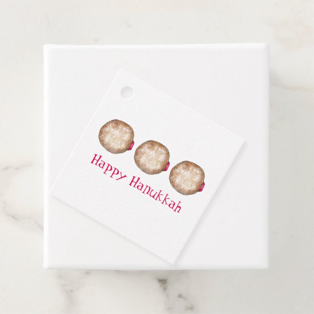 Hanukkah Chanukah Juwish Holidays Jelly Doughnut Geschenkanhänger (Beispiel)