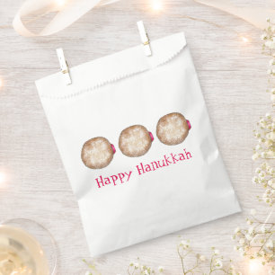 Hanukkah Chanukah Juwish Holidays Jelly Doughnut Geschenktütchen