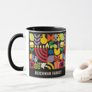 Hanukkah Chanukah Menorah Personalisiert Tasse