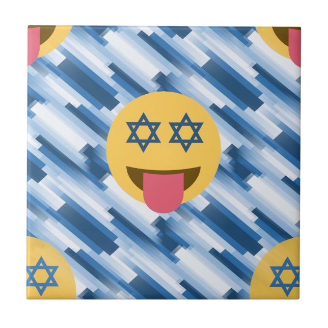 hanukkah chanukkah emoji fliese (Vorderseite)