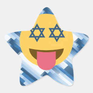hanukkah chanukkah emoji Stern-Aufkleber