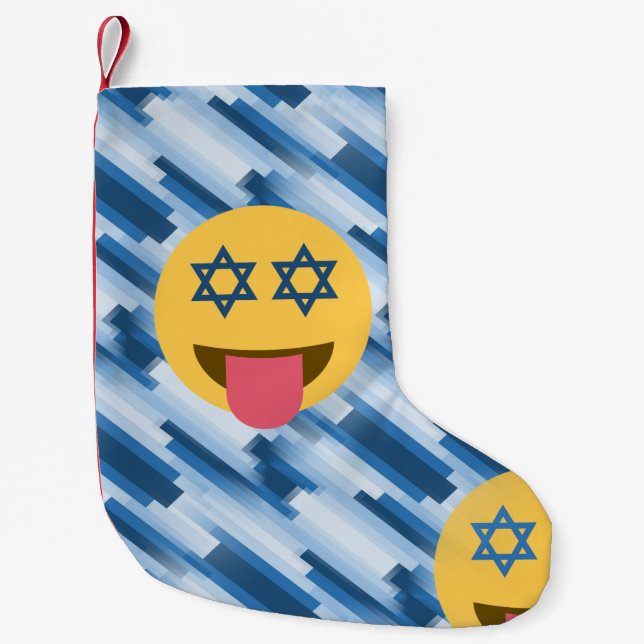 hanukkah chanukkah emoji WeihnachtsWeihnachtsWeihn Kleiner Weihnachtsstrumpf (Vorderseite)