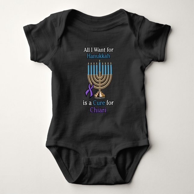 Hanukkah...Chiari Baby Bodysuit Strampler (Vorderseite)