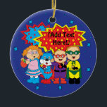 Hanukkah Circle Ornament<br><div class="desc">Hanukkah Circle Ornament (beidseitig). Persönlich gestalten, indem Sie Ihren bevorzugten Schriftart Stil, Größe, Farbe und Wortlaut wählen!</div>