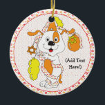 Hanukkah Circle Ornament<br><div class="desc">Hanukkah Circle Ornament (beidseitig). Persönlich gestalten, indem Sie Ihren bevorzugten Schriftart Stil, Größe, Farbe und Wortlaut wählen!</div>