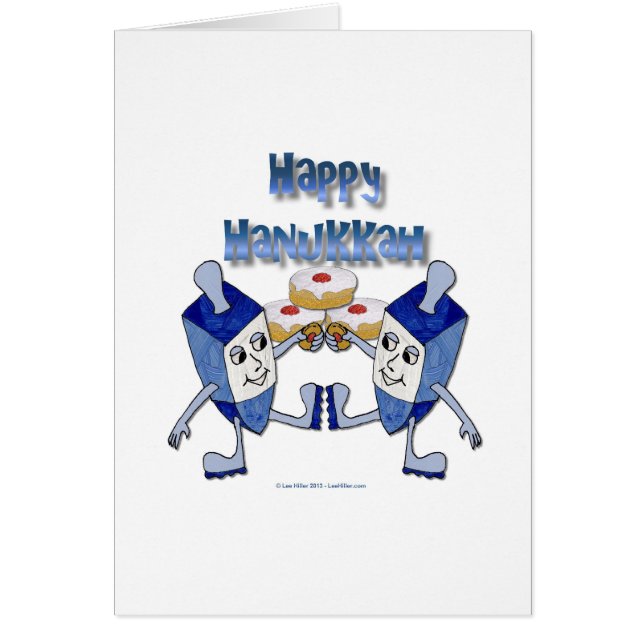 Hanukkah Dancing Dreidels und Jelly Doughnut (Vorne)