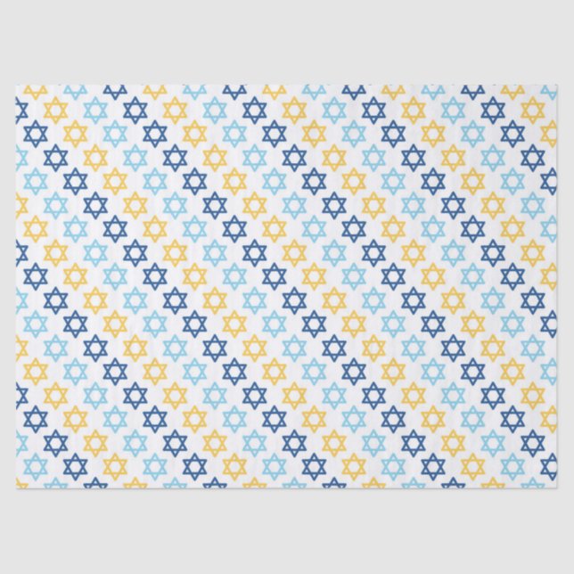 Hanukkah Diagonal Star von David Seidenpapier (Vorderseite)