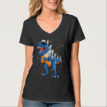 Hanukkah Dinosaur Menorasaurus T Rex Dino Chanukah T-Shirt<br><div class="desc">Hanukkah Dinosaurier Menorasaurus T Rex Dino Chanukah Boys 2024</div>