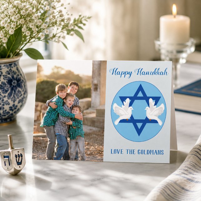 Hanukkah Dove Gruß des Friedens (Von Creator hochgeladen)