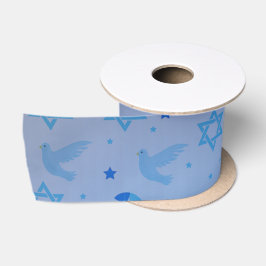 HANUKKAH Dove Satin Ribbon personalisieren Satinband