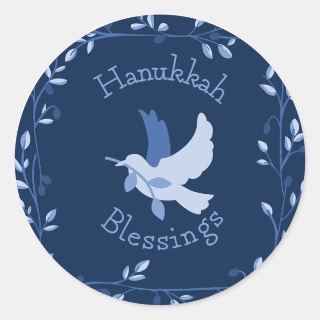 Hanukkah Dove Sessings Stickers (Vorderseite)