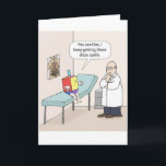 Hanukkah Dreidel Doctor Funny Greeting Card Feiertagskarte<br><div class="desc">Weihnachten Weihnachtsfeiertage lustige Comedy Witz hanukkah</div>