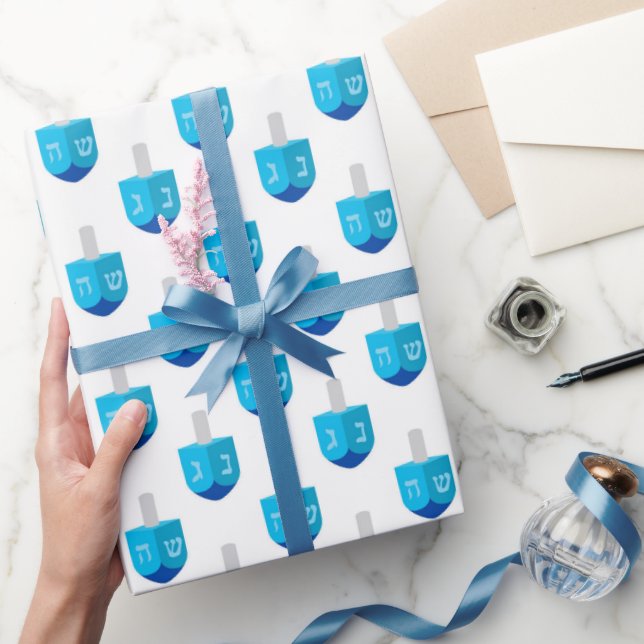 Hanukkah Dreidel Geschenkpapier (Schenken)