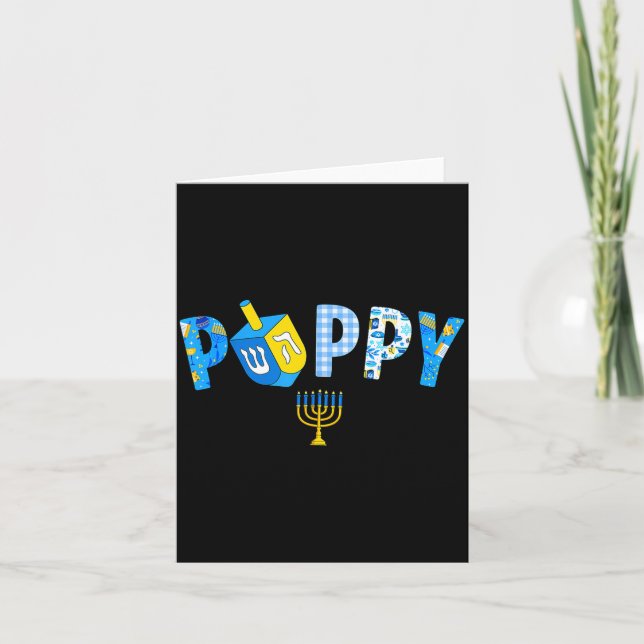Hanukkah Dreidel Matching Family Party Pajama Ppy  Karte (Vorderseite)