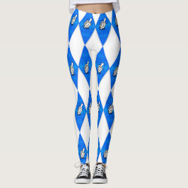 Hanukkah Dreidel Raute Muster Leggings