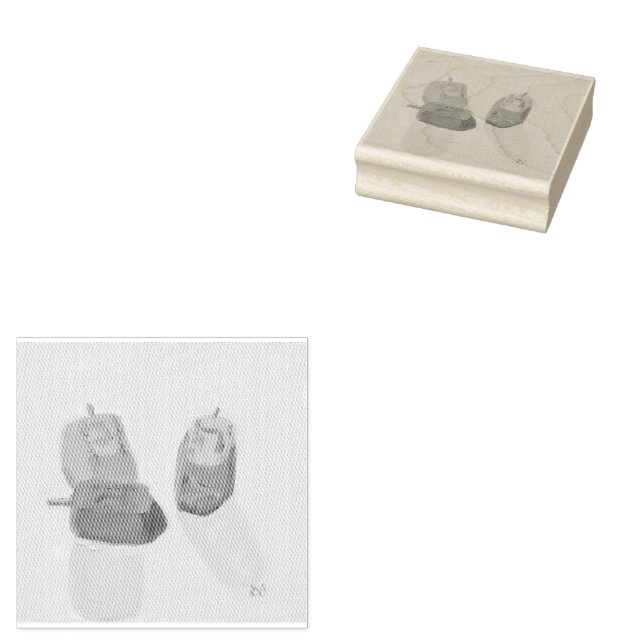 Hanukkah Dreidels Gummistempel (Stempel)