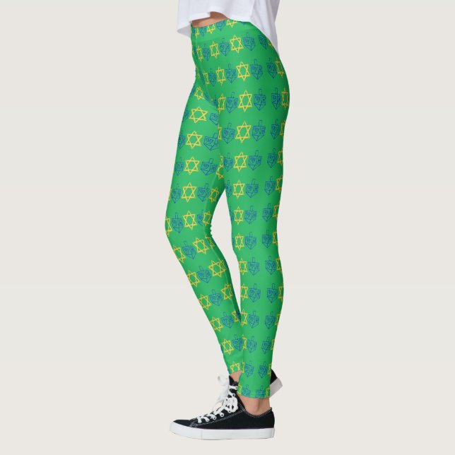Hanukkah Dreidels + Sterne Leggings (Links)