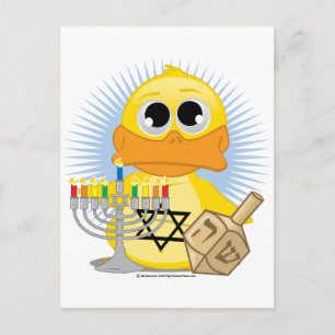 Hanukkah Duck Feiertagspostkarte
