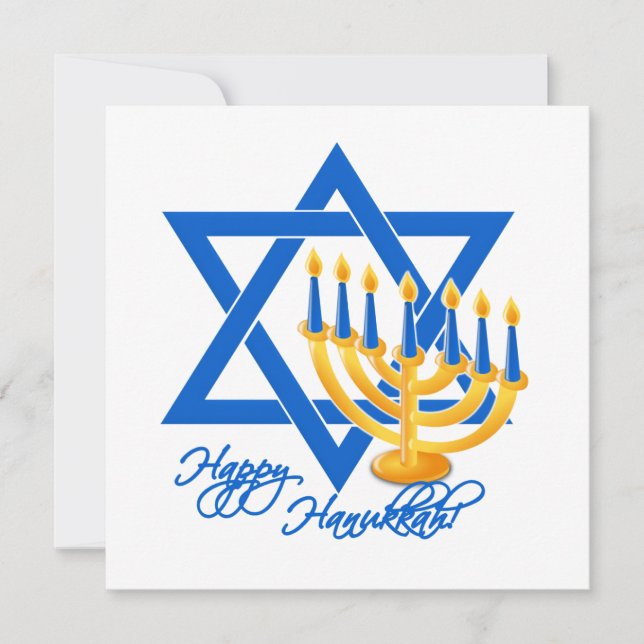 Hanukkah-Einladung, anpassen Einladung (Vorderseite)