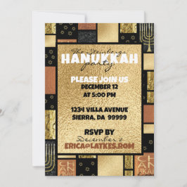 Hanukkah Elegant Montage Einladung