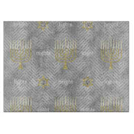 Hanukkah Elegante Menorás Schneidebrett