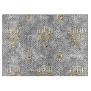Hanukkah Elegante Menorás Schneidebrett