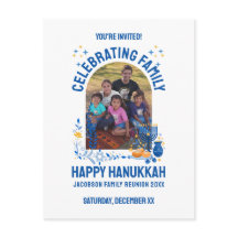 HANUKKAH FAMILY WIEDERSEHEN - Anpassbares Foto