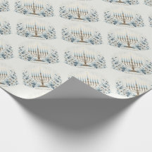 Hanukkah Festival of Lights mit Menorah und Lily