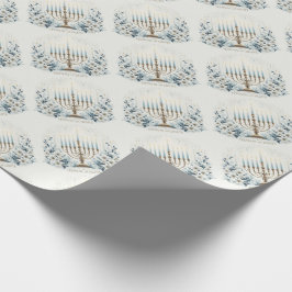 Hanukkah Festival of Lights mit Menorah und Lily Geschenkpapier