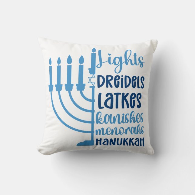 Hanukkah Festivals Design Dekoration Kissen (Vorderseite)
