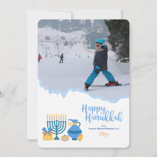 Hanukkah Foto Holiday Card Feiertagskarte