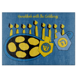 Hanukkah Frittierte Latkes Schneidebrett