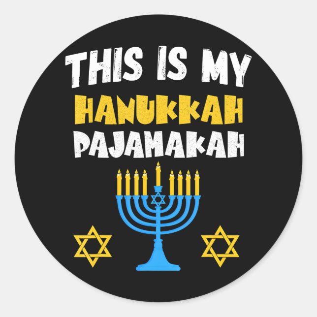 Hanukkah für Familie Chanukah Funny Hanukkah Runder Aufkleber (Vorderseite)