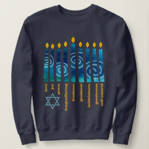 HANUKKAH Geistliche Frucht Sweatshirt