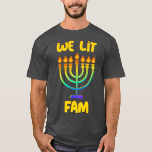 Hanukkah Geschenk Kleine Geschenke Hebrew Menorah T-Shirt
