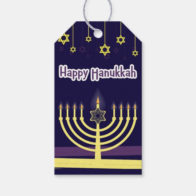 Hanukkah Geschenkanhänger (Vorderseite)